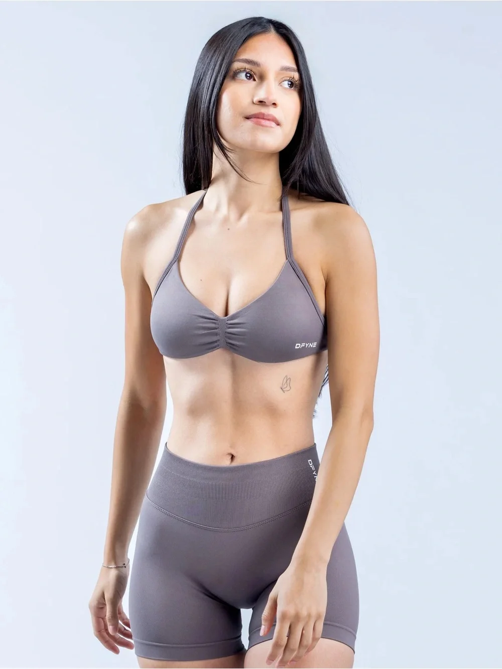NWT DFYNE Impact Strappy Bra (Truffle - Small)
